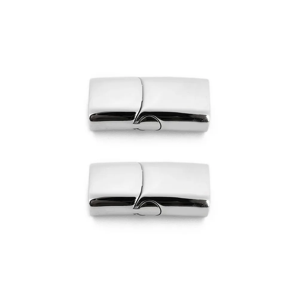 1pc Edelstahl Magnet verschlüsse Anschluss Leders chnur Magnet Spitze Schnalle Armband End kappen Armbänder Ergebnisse Schmuck – Detail 9