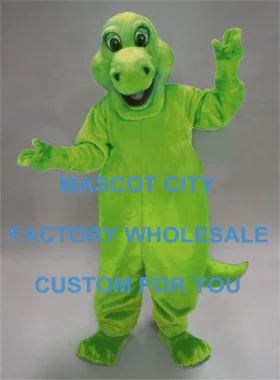 

Light Green Dino Mascot Costume Adult Size Cartoon Character Performance Costumes for Party Carnival Cosply Activities SW764