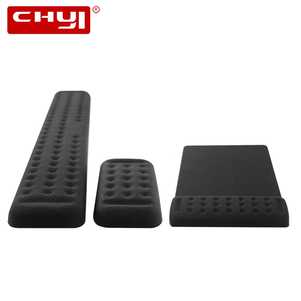 

CHYI Wrist Rest Mouse Pad Natural Rubber Mousepad Soft Memory Mouse Mat Porous Ergonomic Desk Mat For Laptop Keyboard Gaming Kit