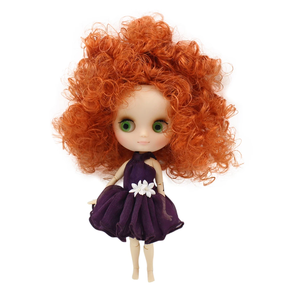 

Middie matte face Joint Body 1/8 blyth 20cm high nude doll Afro hair with gestures No.2231/2237 free shipping