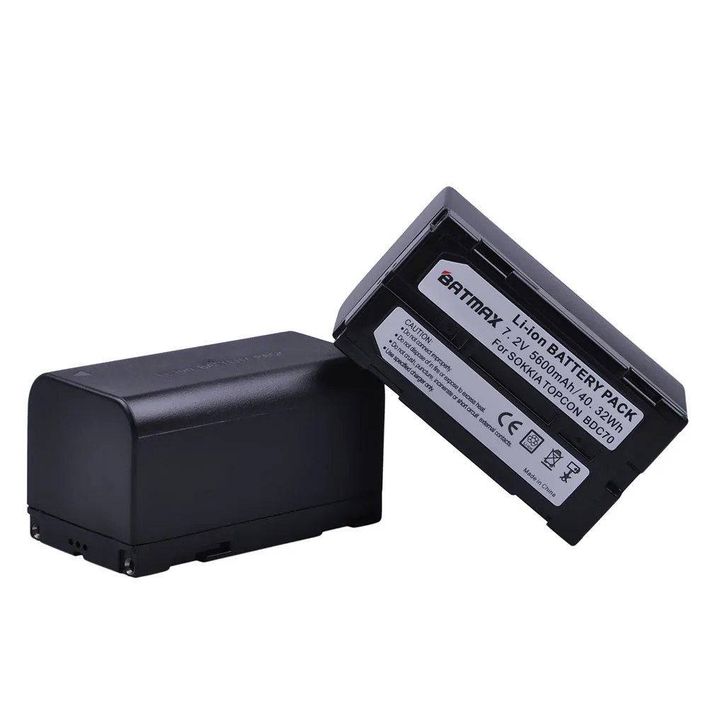 2 sztuk 5600 mAh BDC70 akumulator litowo-jonowy do SOKKIA tachimetr/TOPCON BDC70 na całej stacji/odbiorników GPS