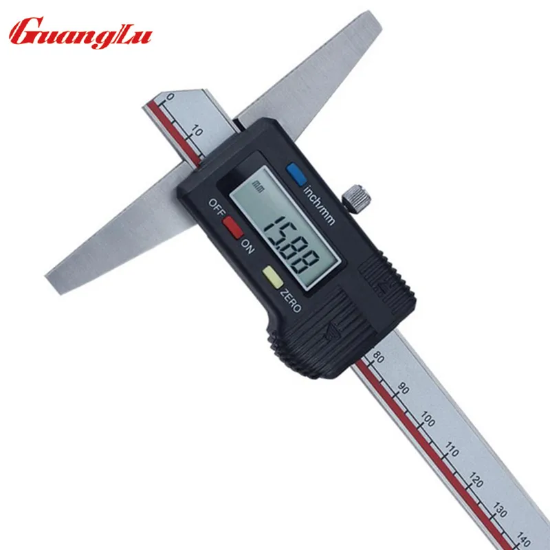 

GUANGLU Digital Caliper 0-150mm /0.01mm Electronic Depth Gage Stainless Steel Vernier Calipers Measuring tools