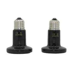 1 pcs Pet reptile without light infrared ceramic lamp heating E27 small mini lamp heat 25w 50w 75W 100W 10 Main Sales Lamping Heating - №3