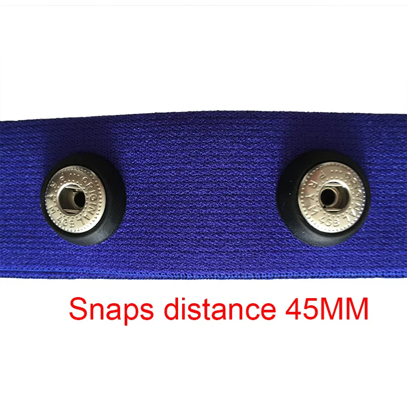 Adjustable Elastic Chest Mount Belt Strap Bands for Polar, Garmin, Wahoo Cardio Sport Running Heart Rate Monitor Belt, Blue