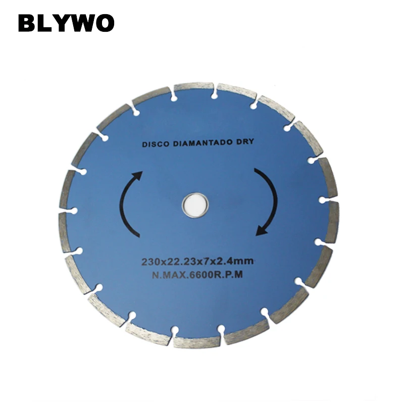 O diamante contínuo da borda do corte seco de 230mm viu a lâmina com caramanchão de 22mm para o revestimento do cimento da fibra