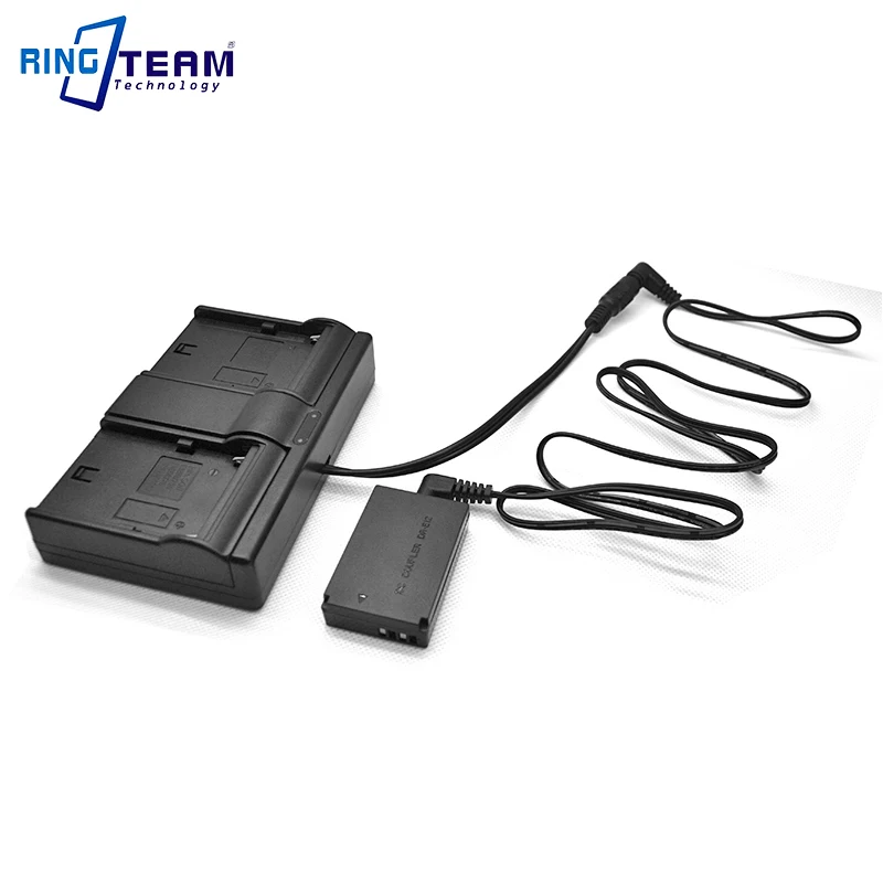 NP-F970 NP F750 F550 Dual Channel Battery Power Adapter + LP-E12 DR-E12 DC Coupler for Canon Cameras EOS M M2 M10 M50 M100