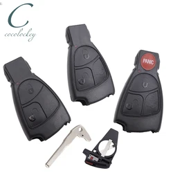 Cocolockey Smart Remote Key Shell Case Fob for mercedes Benz CLS C E S Car Key 3Buttons Replacement Black Color High Quality