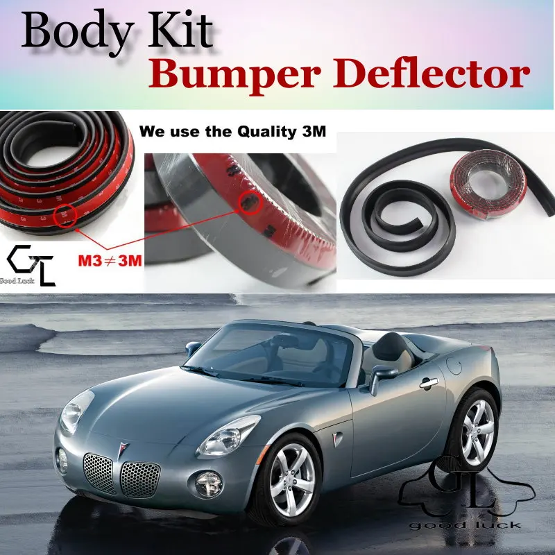 Bumper Lip Deflector Lips For Pontiac Solstice 2005~2010 Front Spoiler Skirt For TopGear Friends Car Tuning / Body Kit / Strip