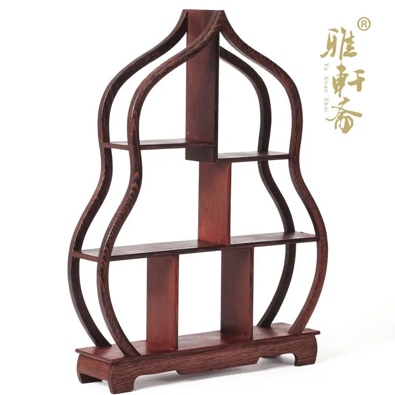 Zhai small shelf wings TZ Mahogany Wood Easel wood tea teapot decoration crafts base