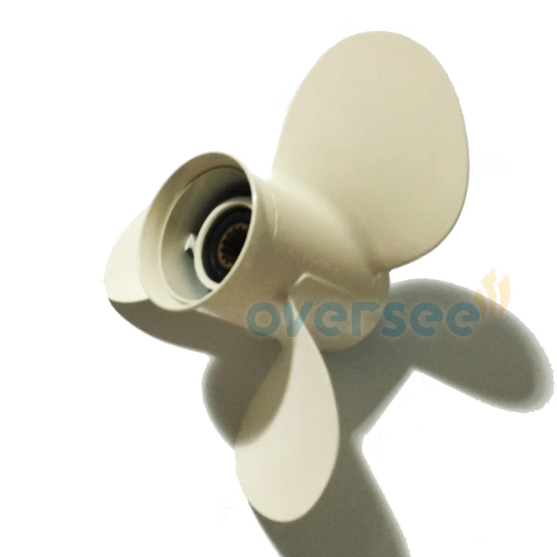 المروحة الألومنيوم OVERSEE 663-45952-02-EL 11-3/8x12-F تحل محل محرك ياماها الخارجي 0HP 50HP 663-45952-02-EL