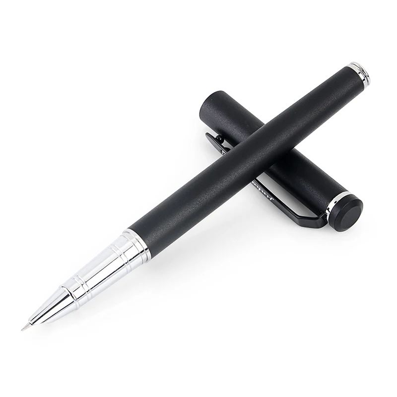 High Quality Finance Standard Type Iraurita Fountain Pens Metal Black Silver Office Business Ink Pen 0.38mm Stationery Supplies