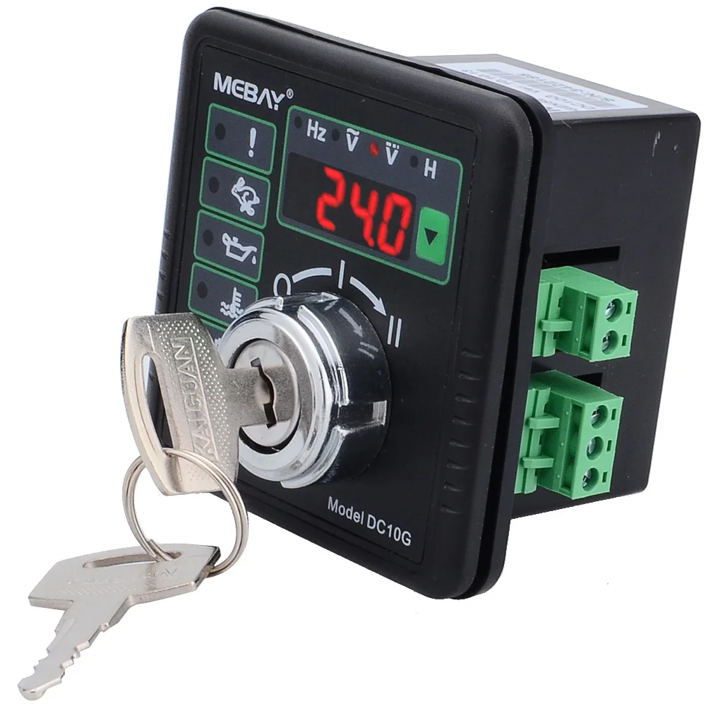 DC10G Engine Manual Genset Start Controller with Hz Volt Battery Voltage and Accumulation Time Display with LED Display