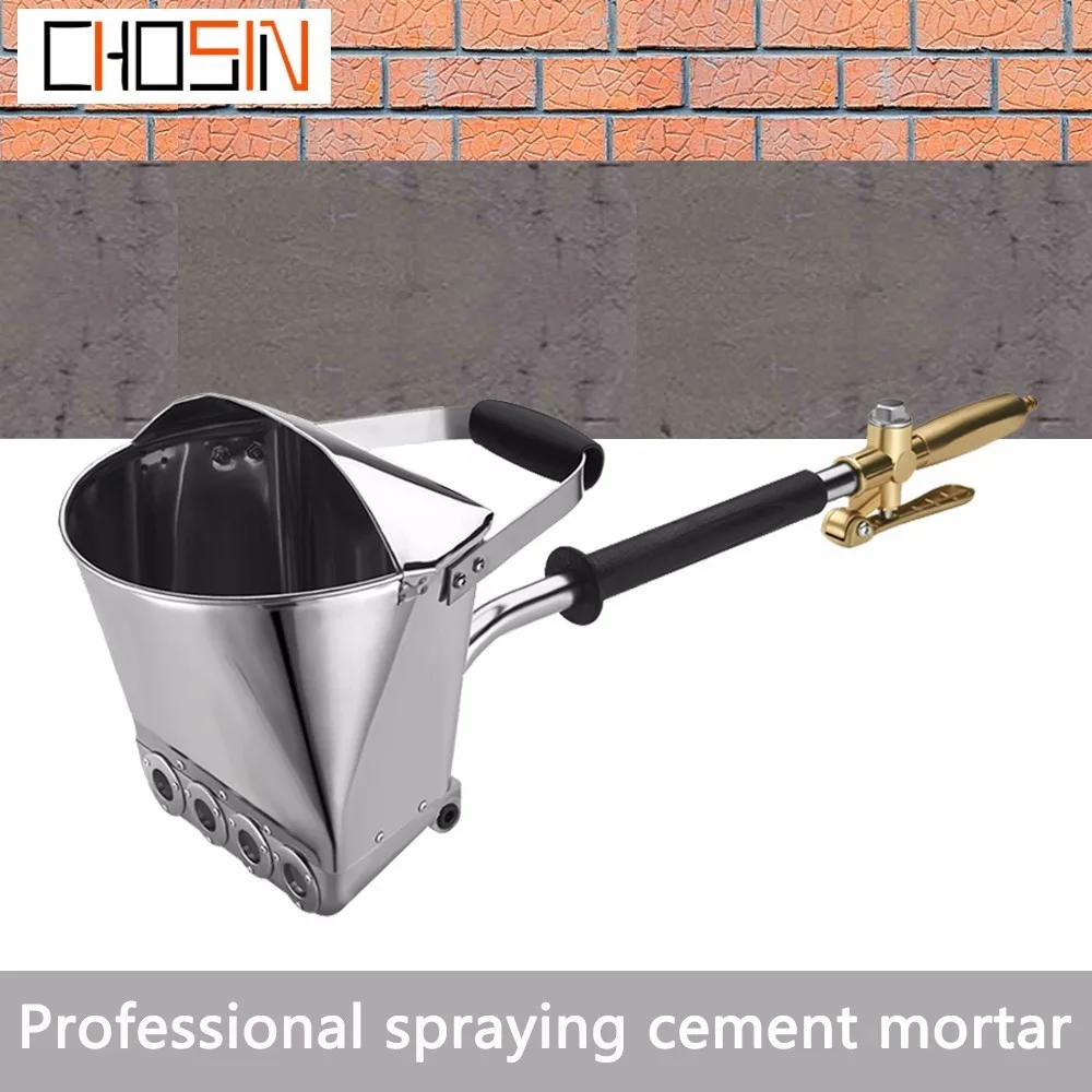 Free Shipping Cement Spray Gun Mortar Sprayer Plaster Hopper Gun Render Sprayer Hopper Bucket Gypsum Gun