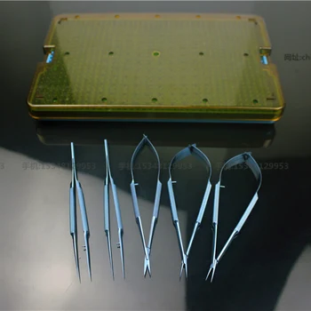 Medical orthopedics instrument Hand foot surgery microscope instrument kit small vessel Suture Microinstrument titanium alloy
