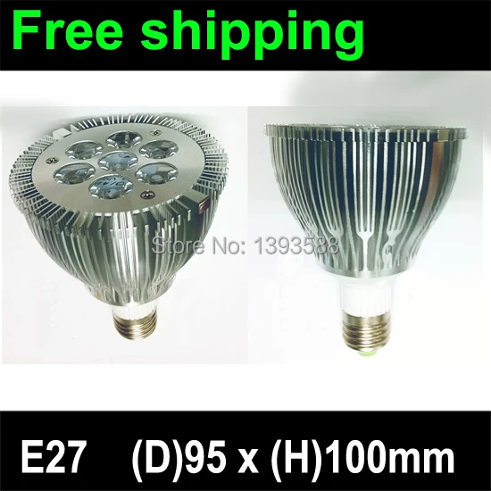 

7X2W E27 LED Light Par30 LED Lamp Bulbs E27 Par 30 SpotLight Cool White|Warm White AC85V-265V 110V 220V 230V 240V 2pcs/lot