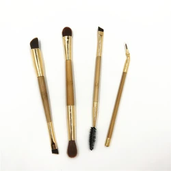 Double-ended Eyeshadow Makeup Brush Set Bamboo Handle T Series Brush Eye Blending Eyelash Eyeliner Angled Eyebrow Brush