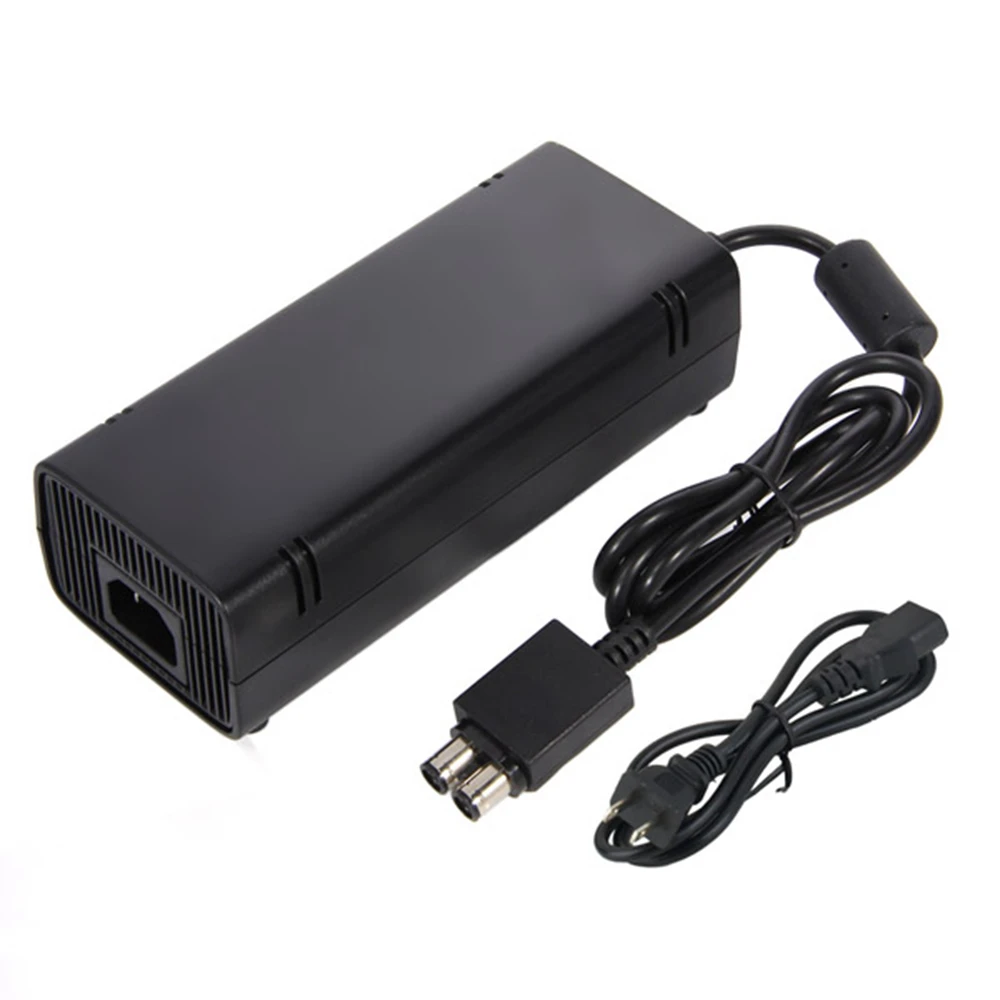 20PCS High quality US Plug 12V 135W AC Adapter Charger Power Supply Cord Cable For Xbox360 Xbox 360 Slim with DC cable