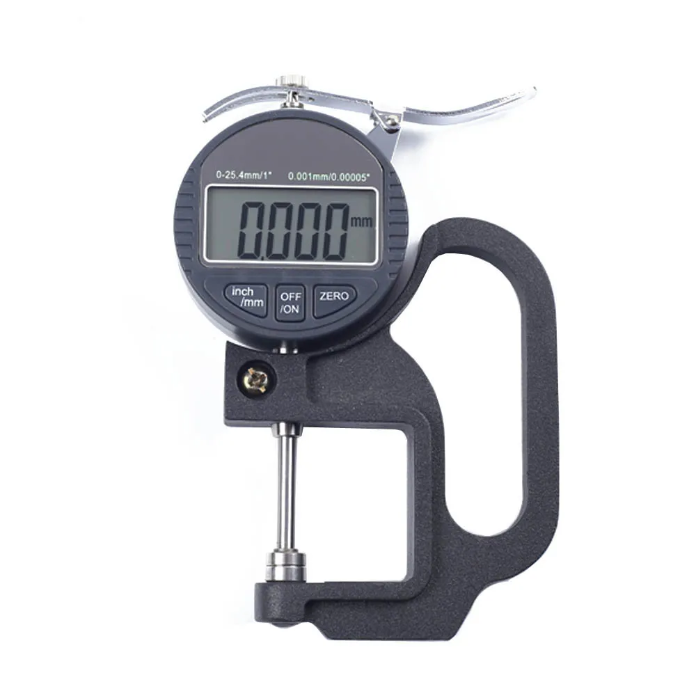 

Hot Sale Digital Micrometer 0-10/25mm Electronic Thickness Gauge SYN10 Depth LCD Indicator Width Measurement Thickness Tester