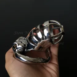 New Stainless Steel Male Chastity Device with Stealth Lock,Cock Cage,Penis Rings,Chastity Belt,Adult Sex Toys For Man