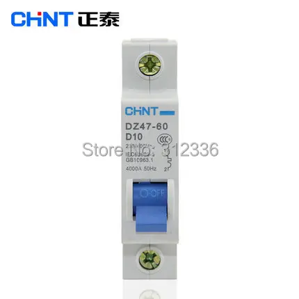 Free Shipping circuit breaker DZ47-60 C10 1P 10A  Electric shock protection domestic C type small air switch unipolar