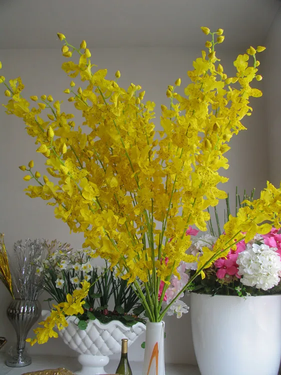 [Specials] high branches simulation yellow Oncidium orchid flower dance