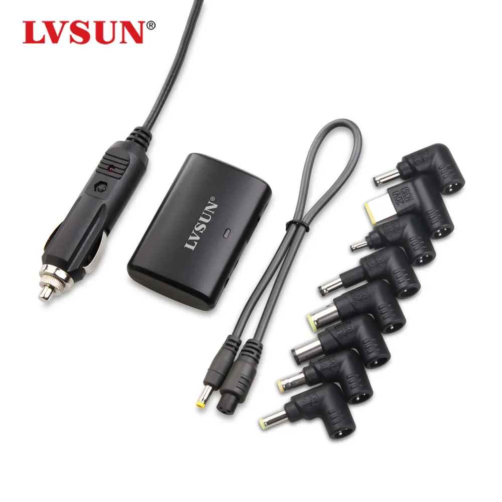 LVSUN 15-21V 65W Universal Laptop DC Power Adapter Notebook Car Charger For Samsung IBM Lenovo IdeaPad Yoga  ACER ASUS Thinkpad