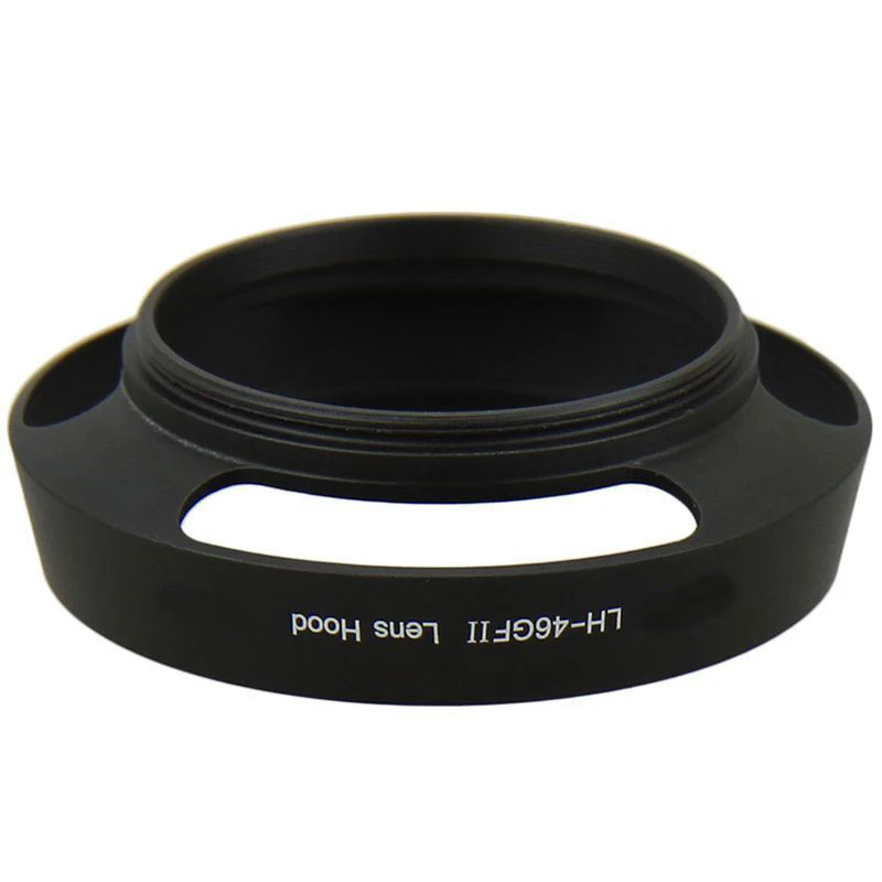 LH-46GFII Kim Loại Lens Hood cho Máy Ảnh Panasonic Lumix G 20mm 1.7 II & 14mm 2.5 ASPH