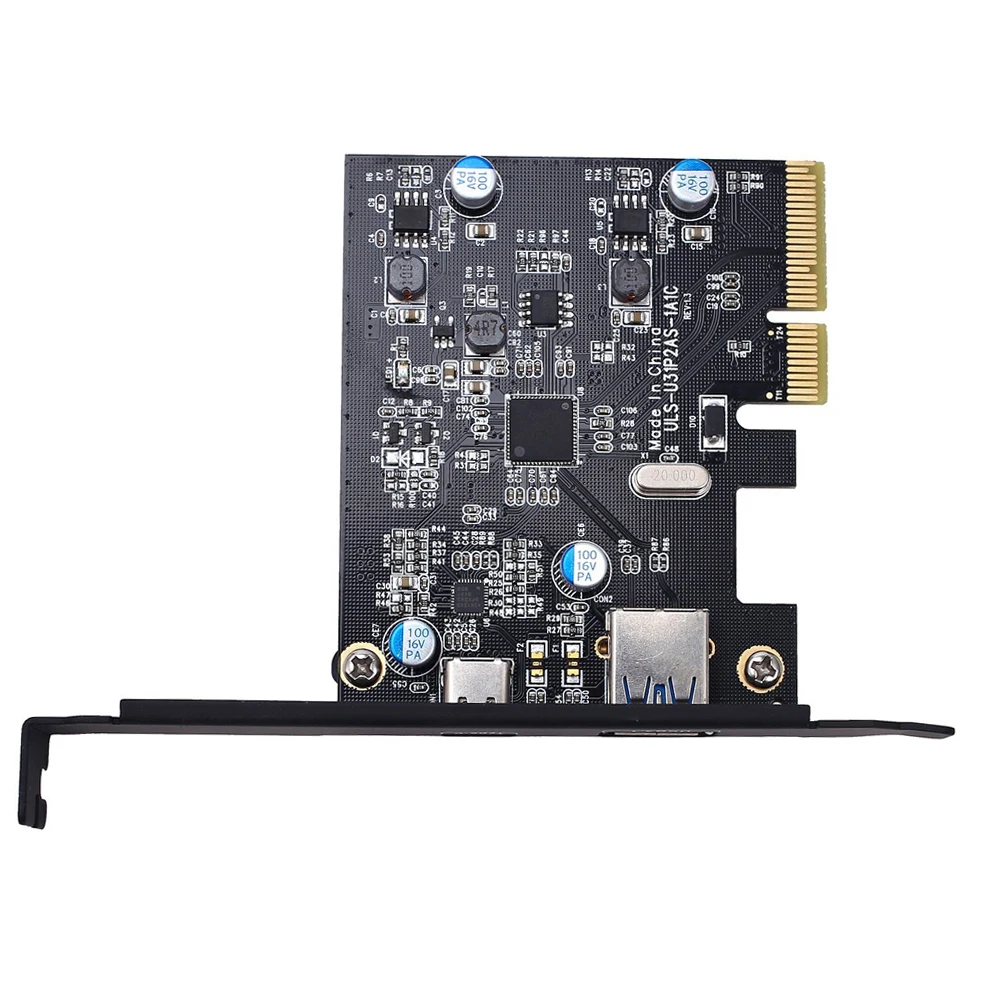 Imagem -05 - Pci-e Pci Express para Usb 3.1 Gen2 Placa Adaptadora de Expansão Pcie de Portas para Windows 8.1 10 Linux 10gbps tipo a e tipo c