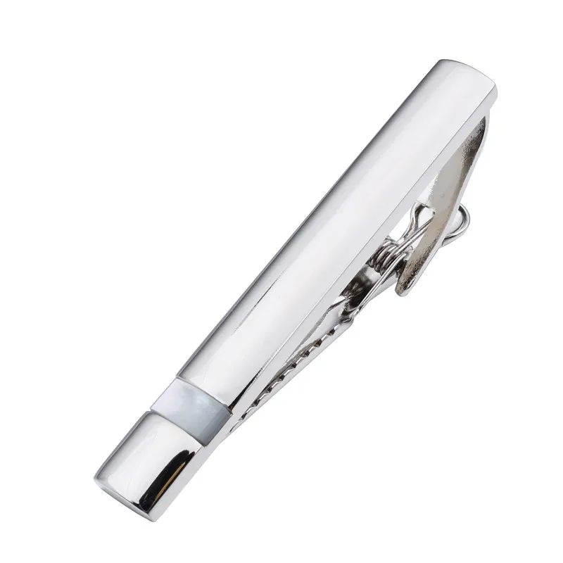 HAWSON Mother of Pearl Tie Bar Tie Clips for Men Fashion Men's Jewelry Tie Pins Pack with Box