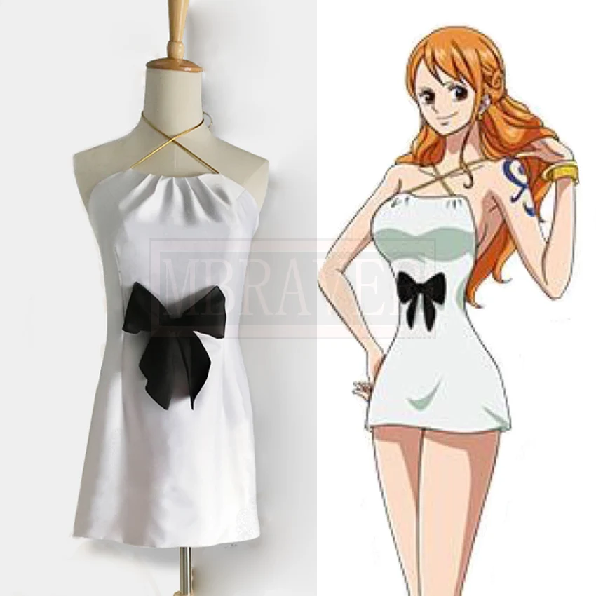 Film Gold  Nami White Dress Cosplay Costume Halloween Christmas Party Uniform Custom Made Any Size