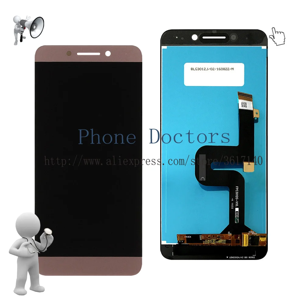 Imagem -04 - New Novo Display Lcd Completo Mais Tela de Toque Digitador Assembléia para Letv Coolpad Changer Legal s1 C1056 C1058 C105-9 5.5 Novidades