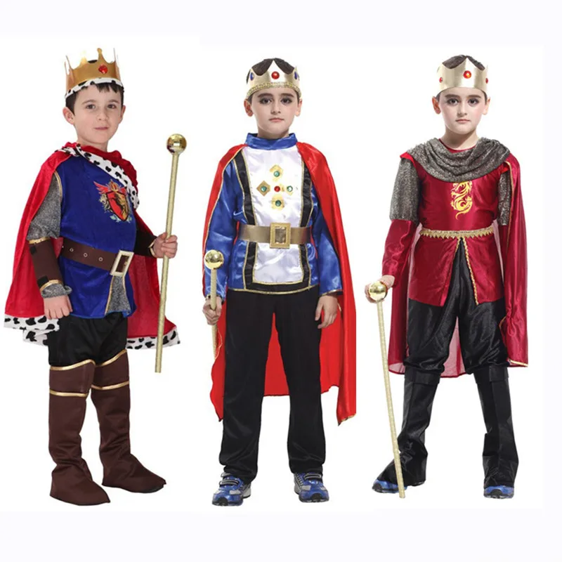 Kinder der Tag Kinder Jungen Prinz König Rom Ägypten Griechenland Cosplay Kostüme Nahen Osten Halloween Karneval Partei Liefert