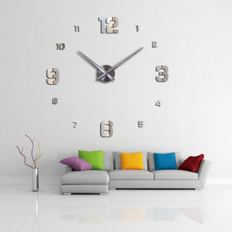 

Fashion Design Diy Acrylic Mirror Large Quartz Wall Clock Still Life Clocks Modern Living Room Home Decoration Stickers