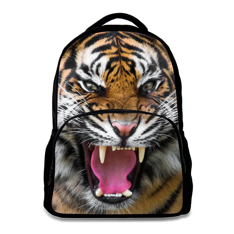 Tiger design School backpack Portable book bag for Boys Girls High Quality material daypack for school and daily use