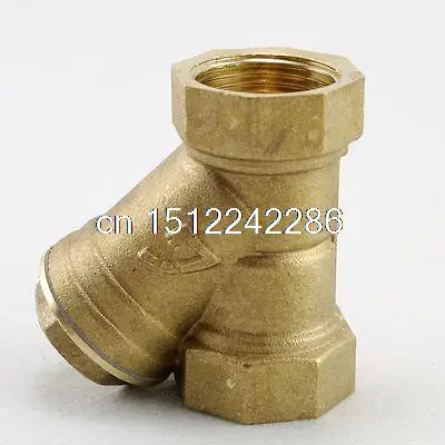 

1/2" Female BSPP Brass Type Y Strainer With Plug Valve Connector Fitting