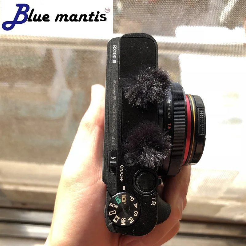 كاتم صوت مقاوم للرياح ، 10 قطع ، أصلي ، لهاتف SonyDSCRx100 Dead Cat Muff ، غطاء ميكروفون لسلسلة Sony RX100IV RX100M5