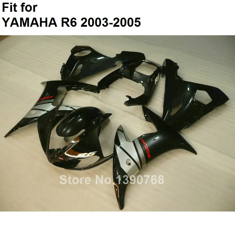 Bodywork kit for Yamaha fairings YZF R6 2003 2004 2005 matte black fairing set YZFR6 03 04 05 DB05