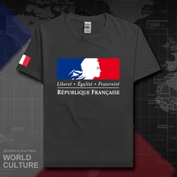 Francja Francuska Republika t-shirt męski koszulki t-shirty drużyna narodowa topy bawełna spotkanie fanów streetwear fitness casual koszulki nowy FRA 20