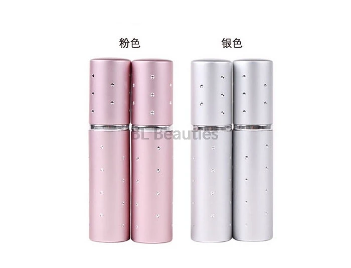 

500pcs/lot 5ML Scent Pumps Travel Portable Twinkle Refillable Perfume Atomizer Spray Bottle Cosmetic Containers