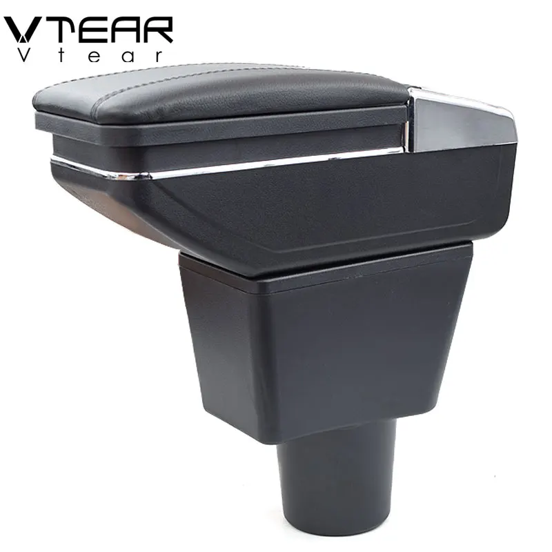 Vtear Armrest Pad Interior Center Console Arm Rest Strorage Box Car-Styling Decoration Accessories Parts For LADA XRAY 2018 2019