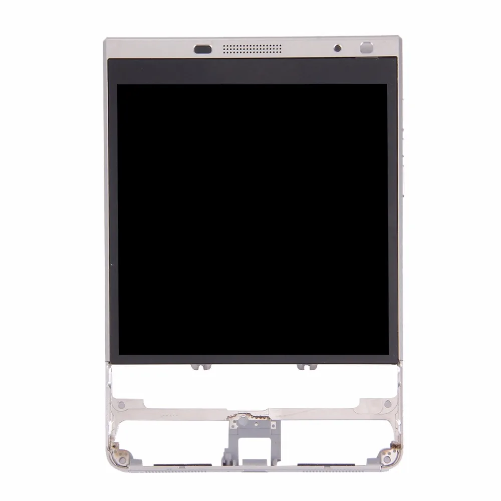 LCD Screen and Digitizer Full Assembly with Frame for BlackBerry Passport Silver Edition