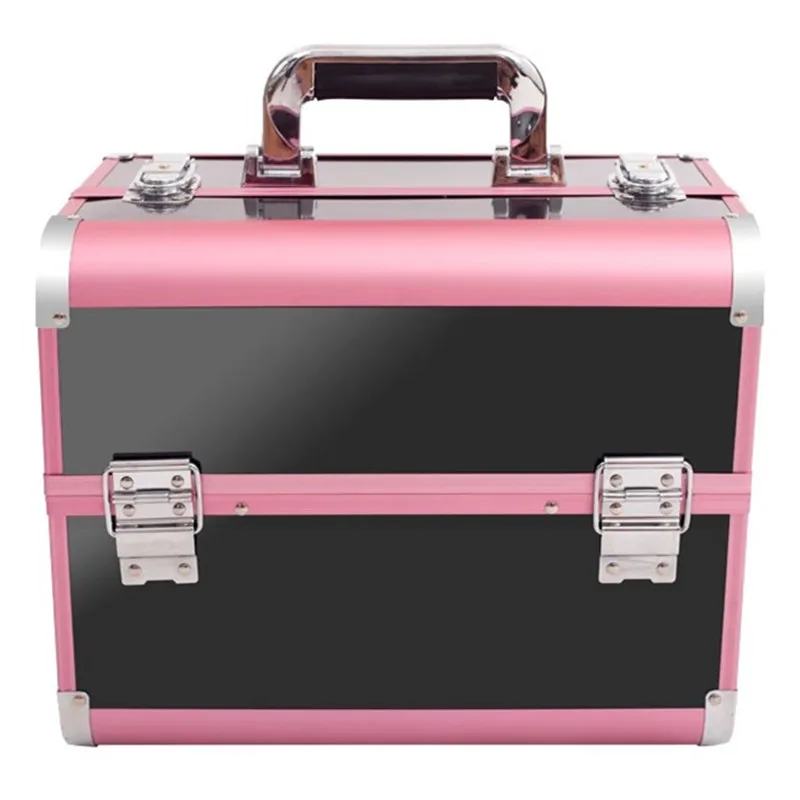 Aluminum frame cosmetic bag suitcases makeup beauty professional multi function cosmetology tattoo eyebrow travel manicure case