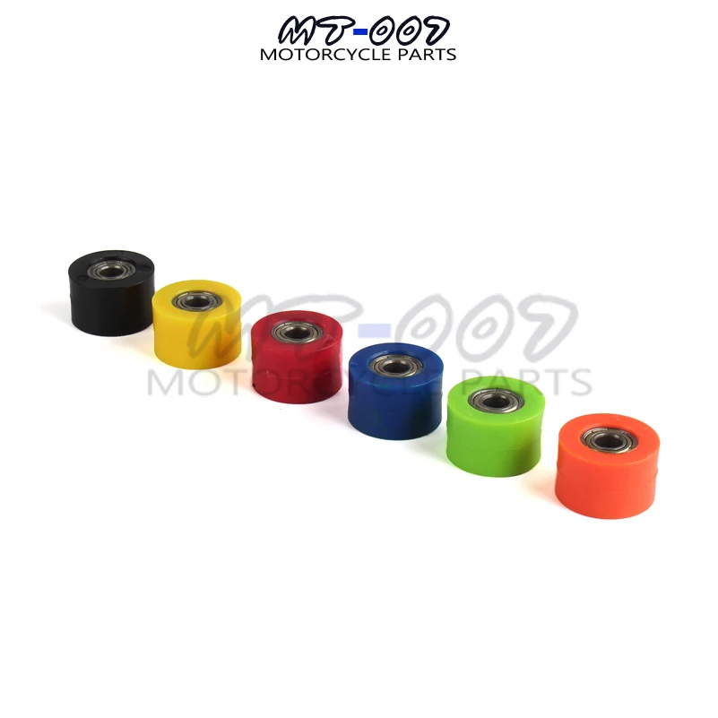 8mm 4 colors Drive Chain Pulley Roller Slider Tensioner Wheel Guide For Street Bike Motorcycle ATV Guide Pulley