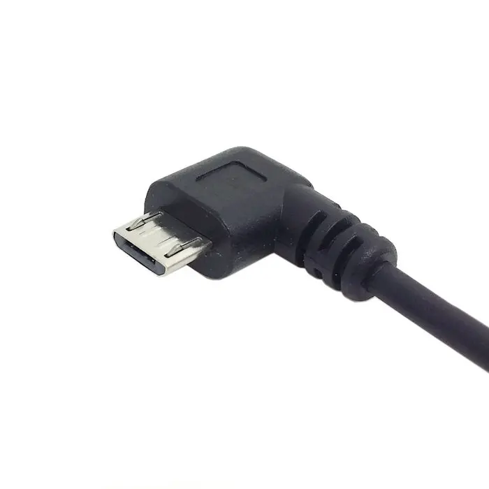 تمديد كابل USB ميكرو OTG ، 5 دبابيس ، 100 سنتيمتر ، 1 متر ، 90 درجة ، تمديد أنثى