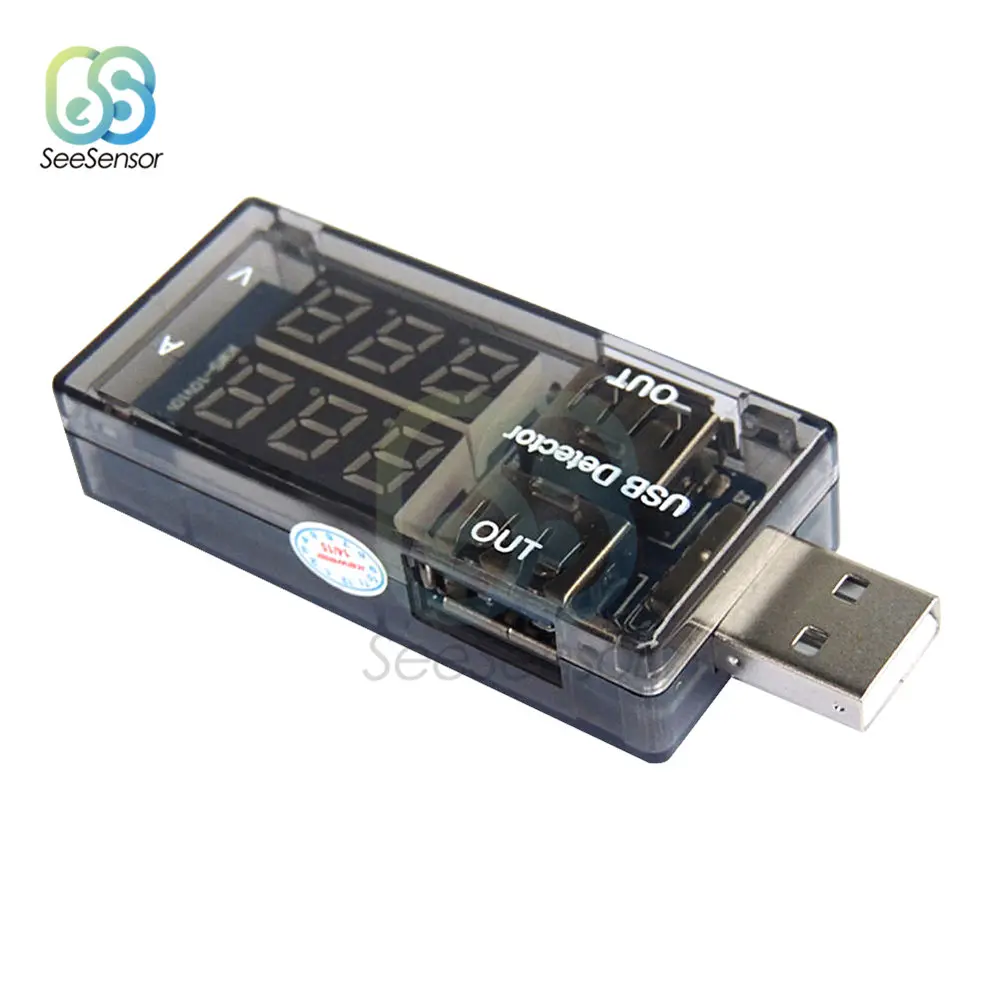 USB Charging Battery Voltmeter Ammeter Digital Dual Display Charger Doctor Ampermeter Current Meter USB Detector Smart Function