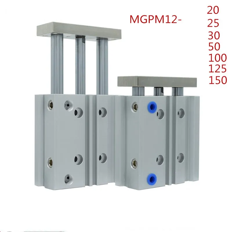 

SMC Type MGPM12 Thin cylinder with rod MGPM 12-20/25/30/50/75/100/125/150 Three axis three bar MGPM 12 Pneumatic components