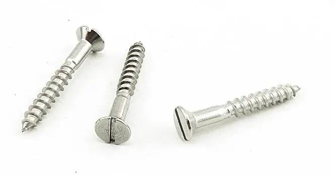 2pcs M5 steel Slotted countersunk head screw sheet metal screws self tapping bolts 30mm-60mm length