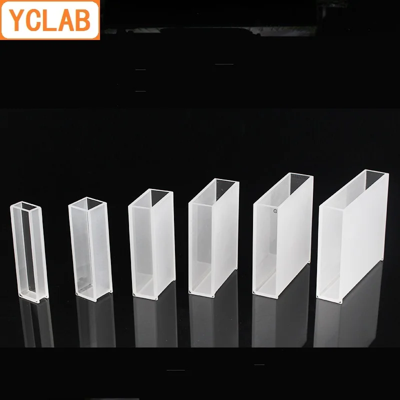 YCLAB 10mm Cuvette 751 Glass Cell Colorimeter 3.5mL Laboratory Chemistry Equipment