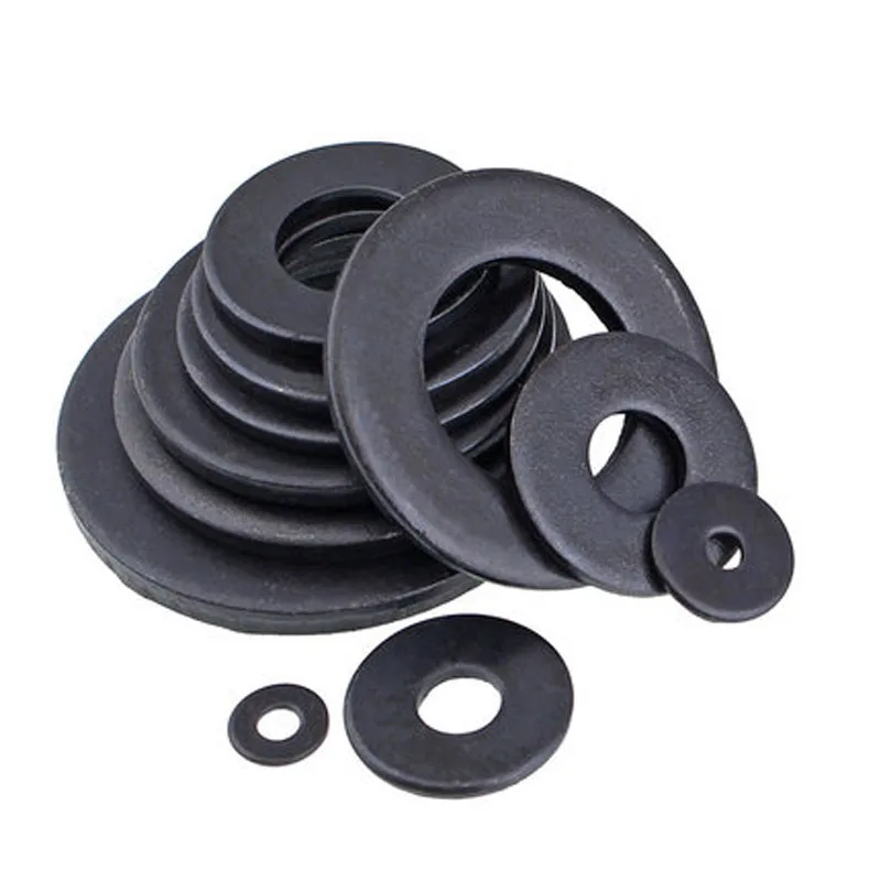 

3pcs M14 M16 M18 M20 M22 M24 M27 Black 8.8 Flat gasket Flats Washers Metal washer Thickened Ultra-thin gaskets