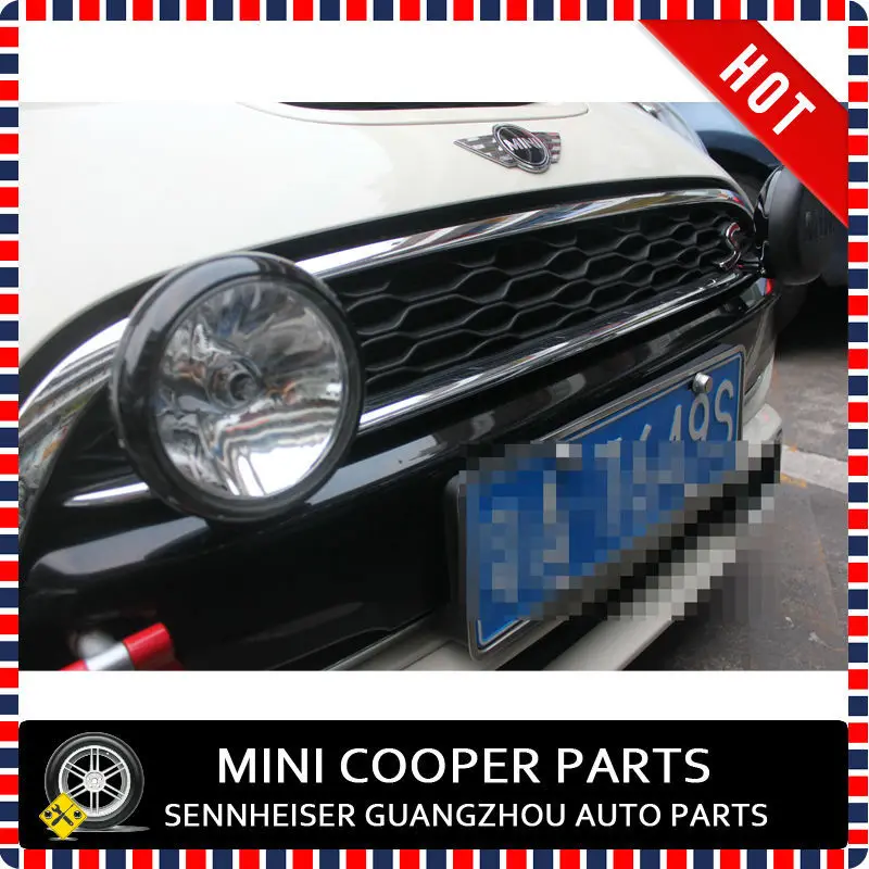 Mini cooper r55/r56/r57, conjunto de luzes prateadas e cromadas com suporte adicional